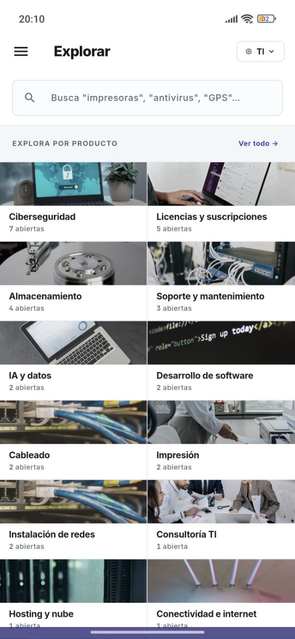 App Oportana: explora oportunidades del Estado por rubro